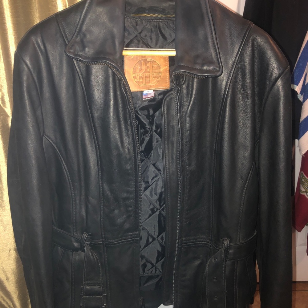 Kerr woman’s Leather jacket, size 16